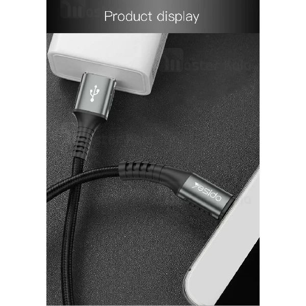 کابل لایتنینگ Yesido CA36 Lightning Data Cable 1.2M 2.4A
