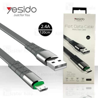 کابل میکرو یو اس بی یسیدو Yesido CA40 Flat Data Cable توان 2.4 آمپر