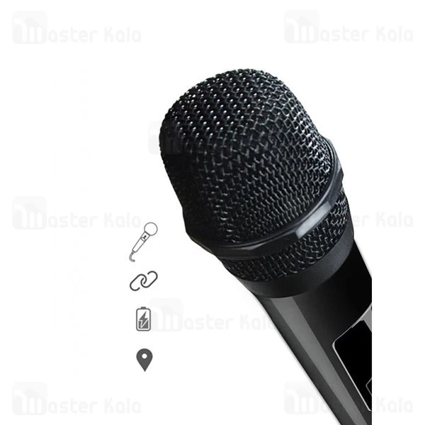 اسپیکر بلوتوث جانتر Jonter M100 Karaoke IPX5 رم و فلش خور همراه با میکروفون
