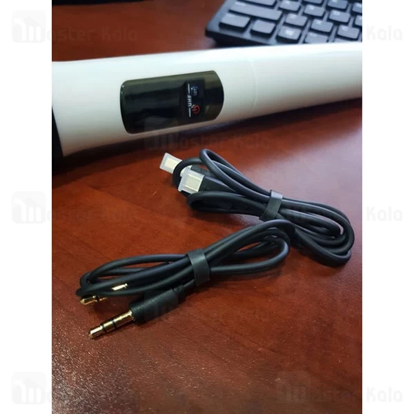 اسپیکر بلوتوث جانتر Jonter M100 Karaoke IPX5 رم و فلش خور همراه با میکروفون