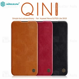 کیف چرمی نیلکین هواوی Huawei Nova 5i / P20 lite 2019 Nillkin Qin Leather Case