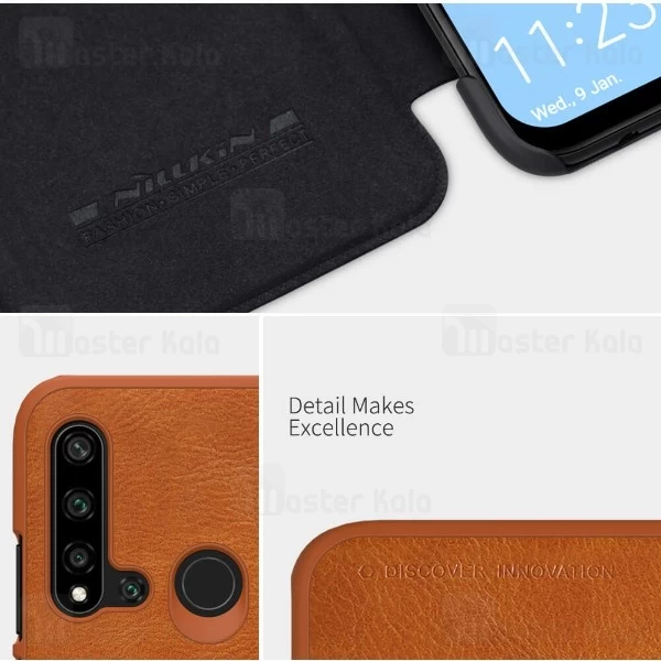 کیف چرمی نیلکین هواوی Huawei Nova 5i / P20 lite 2019 Nillkin Qin Leather Case