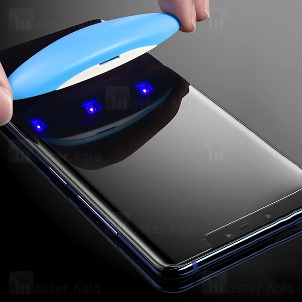 محافظ صفحه شیشه ای تمام صفحه و خمیده یو وی هواوی Huawei Mate 20 Pro UV Nano Glass