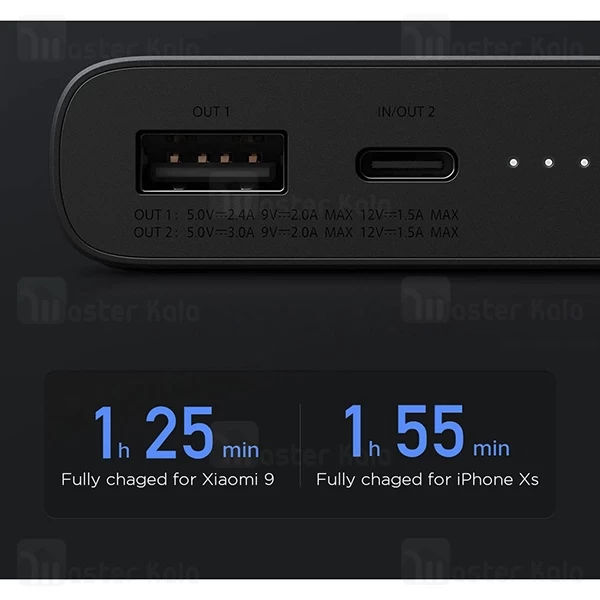 پاوربانک وایرلس 10000 فست شارژ شیائومی Xiaomi PLM11ZM Standard Version Wireless Charger 3A QC3