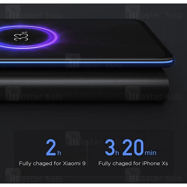 پاوربانک وایرلس 10000 فست شارژ شیائومی Xiaomi PLM11ZM Standard Version Wireless Charger 3A QC3