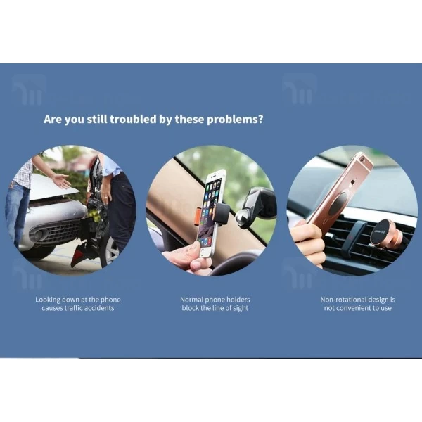 هولدر موبایل Yesido C62 Gravity Linkage Car Holder