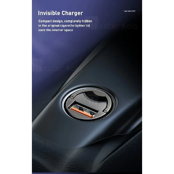 شارژر فندکی فست شارژ بیسوس BASEUS Tiny Star QC3.0 Car Charger VCHX-A0G توان 5 آمپر