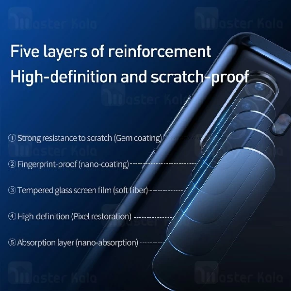 پک دوتایی محافظ لنز دوربین شیشه ای بیسوس HUAWEI P30 Pro Baseus Lens Glass SGHWP30P-JT02