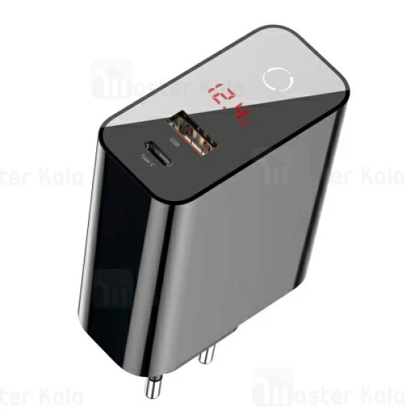 شارژر دیواری هوشمند فست شارژ بیسوس Baseus Speed PPS smart shutdown CCFSEU907-01 توان 5 آمپر