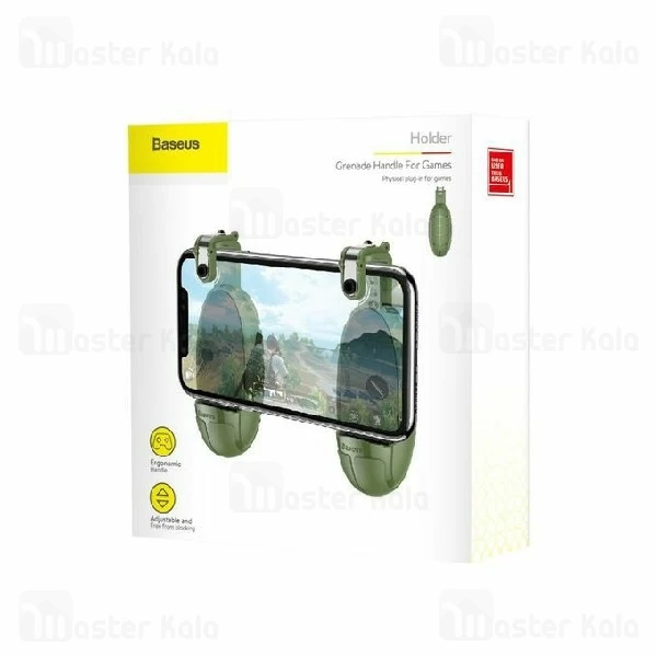 دسته بازی انگشتی بیسوس Baseus grenade handle for games ACSLCJ-01 طرح نارنجک