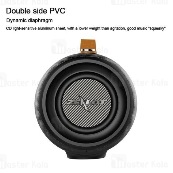 اسپیکر بلوتوث زیلوت Zealot S27 Bass Wireless Speaker رم خور
