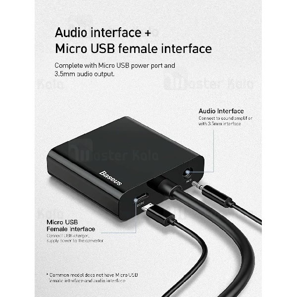 تبدیل HDMI به VGA بیسوس Baseus Converter HDMI To VGA CAHUB-AH01