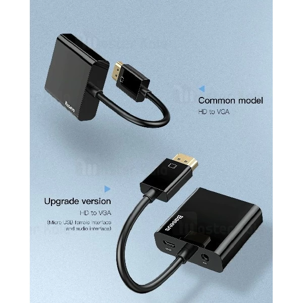 تبدیل HDMI به VGA بیسوس Baseus Converter HDMI To VGA CAHUB-AH01