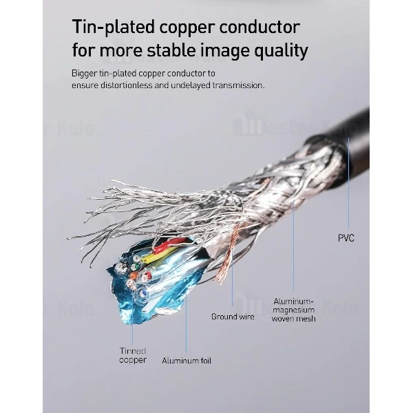 تبدیل HDMI به VGA بیسوس Baseus Converter HDMI To VGA CAHUB-AH01