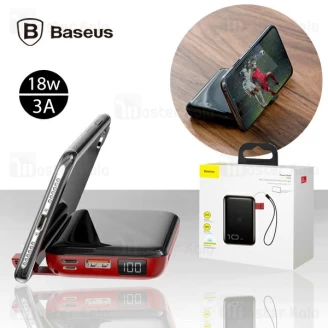 پاوربانک وایرلس 10000 میلی آمپر بیسوس Baseus Mini S Bracket PPXFF10W-01 طراحی مینی