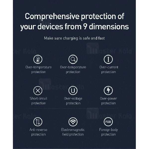 شارژر وایرلس بیسوس Baseus Smart 3in1 WX3IN1-01 شارژ گوشی و اپل واچ و ایرپاد