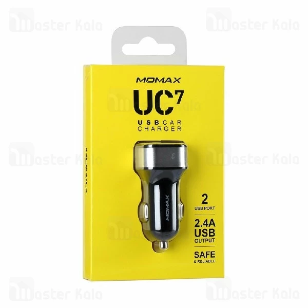 شارژر فندکی مومکس Momax UC7 USB Car Charger توان 2.4 آمپر