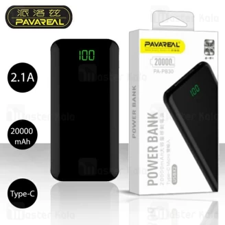 پاوربانک 20000 میلی آمپر Pavareal PA-PB30 Dual Port Power Bank توان 2.1 آمپر