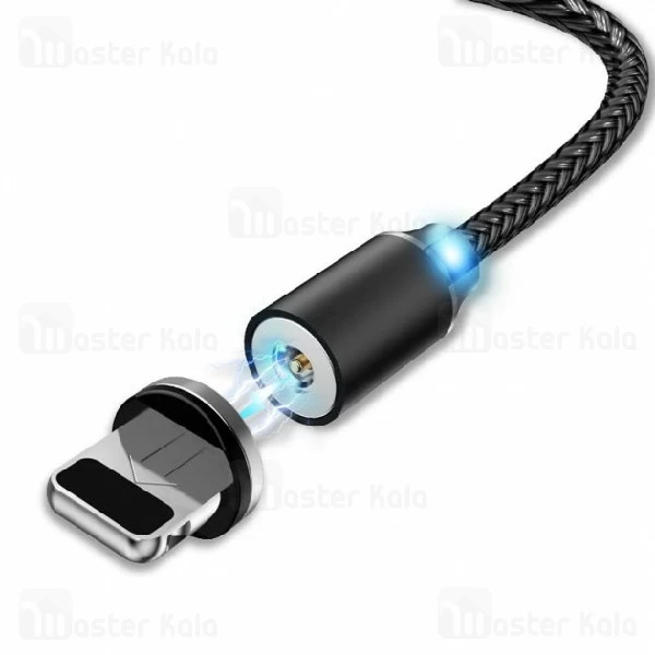 کابل لایتنینگ یوسمز USAMS SJ292 Magnetic Charging Cable طراحی مگنتی