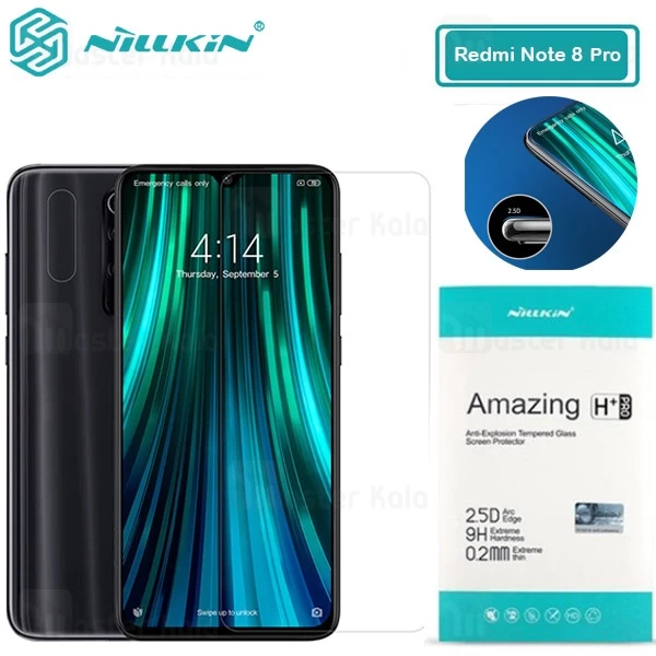 گلس نیلکین Xiaomi Redmi Note 8 Pro Nillkin H+ Pro Glass Screen Protector