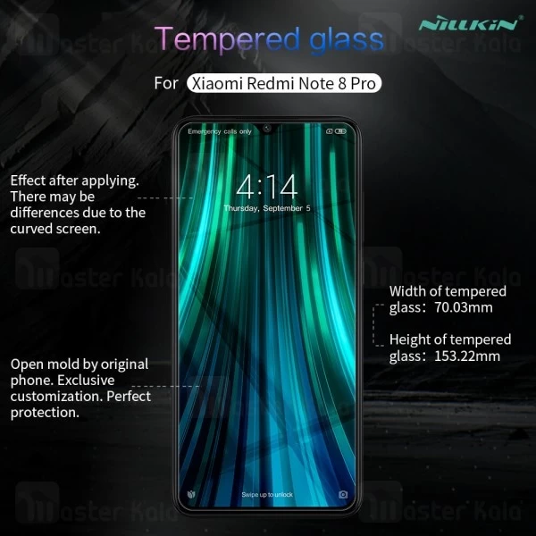 گلس نیلکین Xiaomi Redmi Note 8 Pro Nillkin H+ Pro Glass Screen Protector