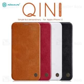 کیف چرمی نیلکین اپل آیفون Apple iPhone 11 Nillkin Qin Leather Case