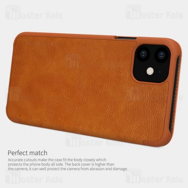 کیف چرمی نیلکین اپل آیفون Apple iPhone 11 Nillkin Qin Leather Case
