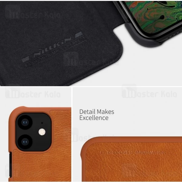 کیف چرمی نیلکین اپل آیفون Apple iPhone 11 Nillkin Qin Leather Case