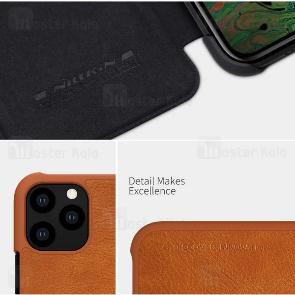 کیف چرمی نیلکین اپل آیفون Apple iPhone 11 Pro Max Nillkin Qin Leather Case