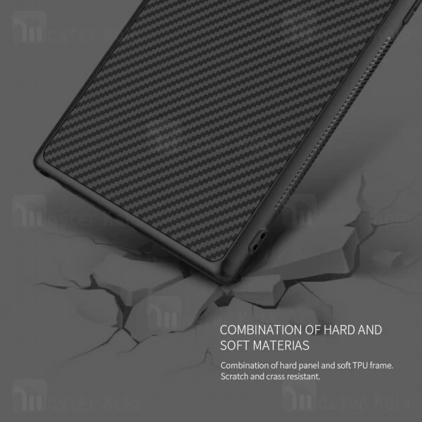 قاب فیبر کربنی نیلکین سامسونگ Samsung Galaxy Note 10 Plus Nillkin Synthetic Fiber Plaid