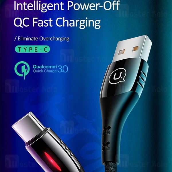 کابل تایپ سی USAMS SJ305 U-Tone Series Smart Power-Off