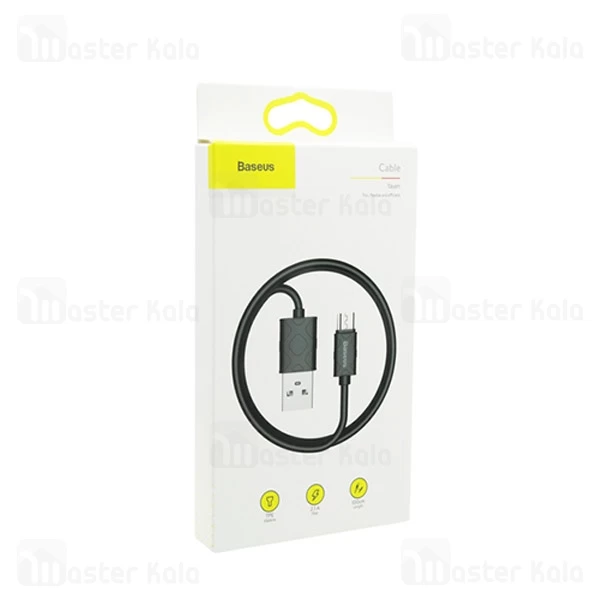 کابل میکرو Baseus Yaven MicroUSB Cable CAMUN-01 1M 2.1A
