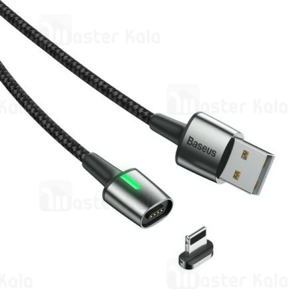 کابل مگنتی Baseus Lightning Zinc Magnetic Cable CALXC-A01 2.4A