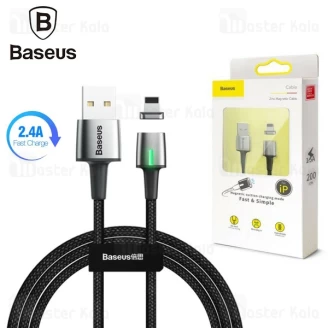 کابل مگنتی لایتنینگ بیسوس Baseus Lightning Zinc Magnetic Cable CALXC-A01 2.4A