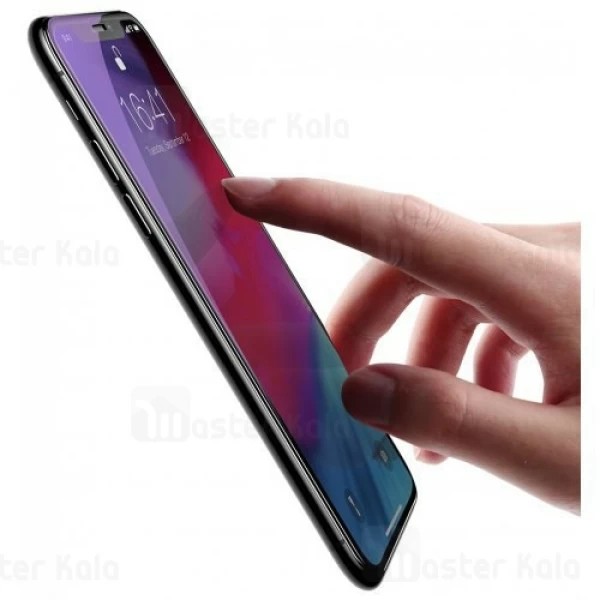 محافظ صفحه شیشه ای تمام صفحه و ضد اشعه بیسوس Apple iPhone 11 Pro Max Baseus SGAPIPH65S-KD01