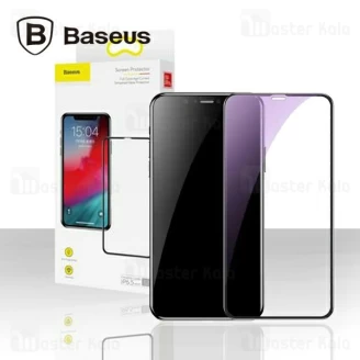 محافظ صفحه شیشه ای تمام صفحه و ضد اشعه بیسوس Apple iPhone 11 Pro Max Baseus SGAPIPH65S-KD01
