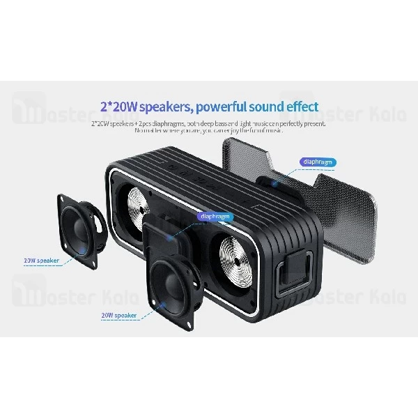 اسپیکر بلوتوث نیلکین Nillkin W2 IPX7 Bluetooth Speaker رم خور و ضدآب