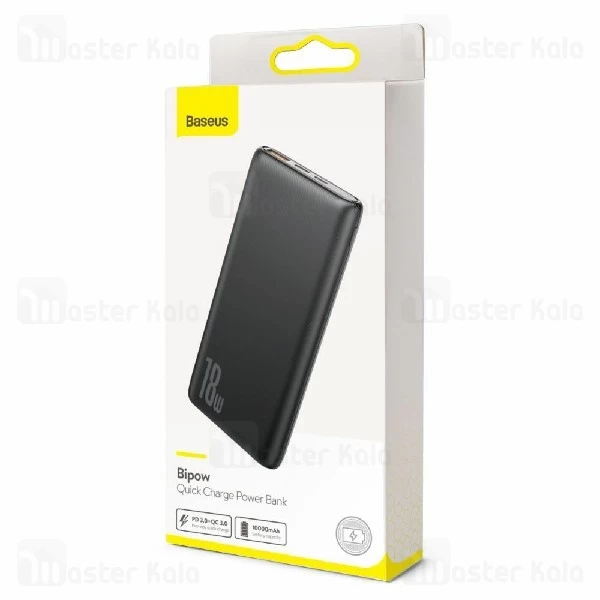 پاوربانک 10000 فست شارژ بیسوس Baseus Bipow QC3.0 Power Bank PPDML توان 18 وات