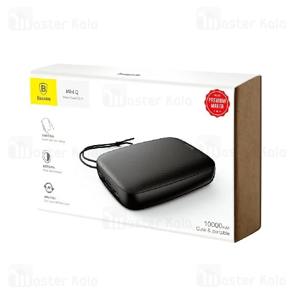 پاوربانک 10000 میلی آمپر بیسوس Baseus Mini Q Power Bank PPALL-XQ01 طراحی مینی