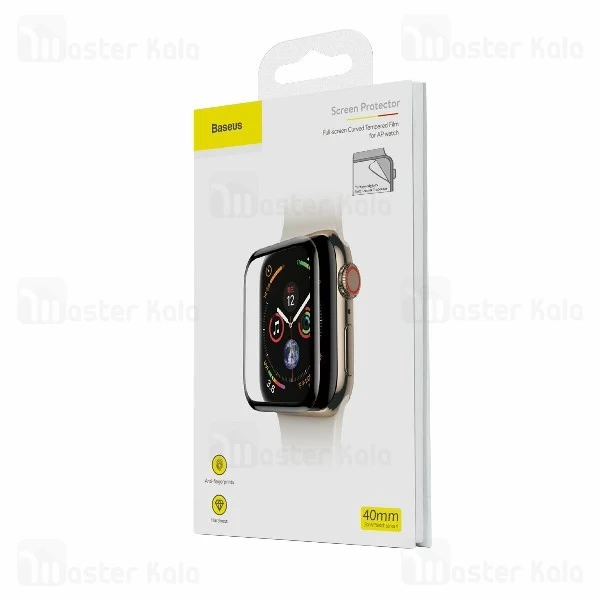 محافظ نانو تمام صفحه بیسوس اپل واچ Baseus Screen Protector Apple Watch 4 40mm SGAPWA4