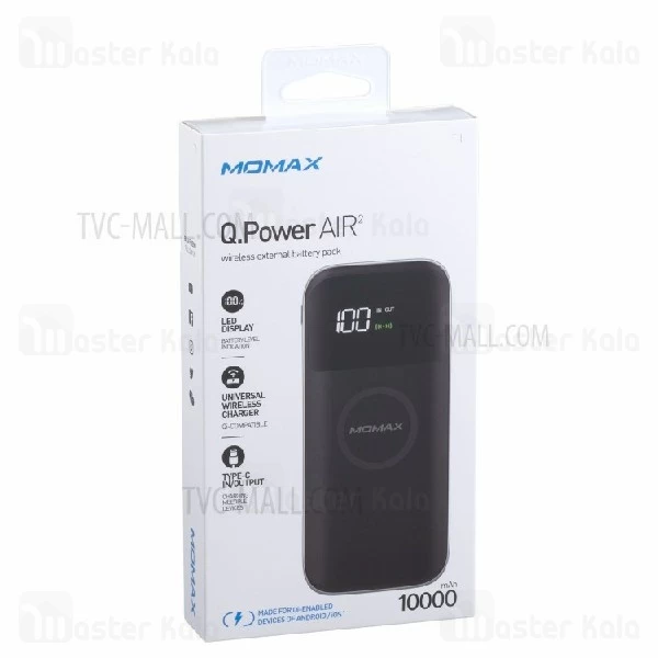 پاوربانک وایرلس 10000 مومکس Momax QPower Air 2 IP90 Wireless Power Bank