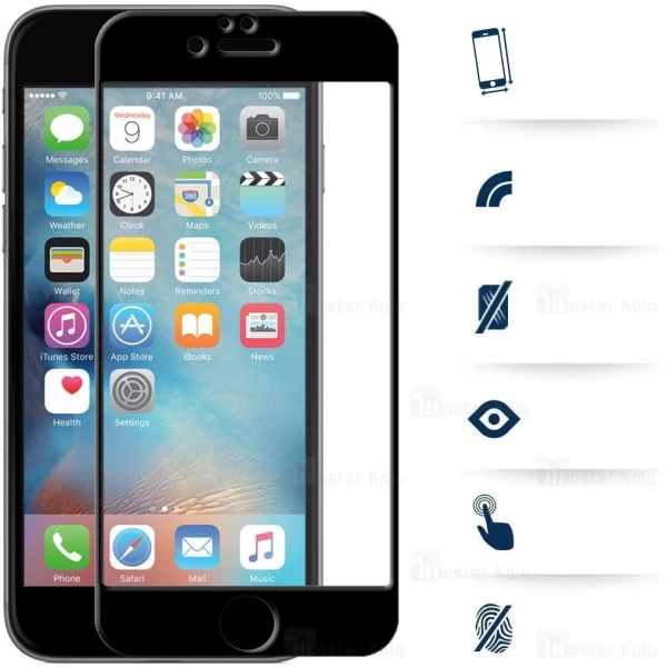 محافظ صفحه شیشه ای تمام صفحه تمام چسب آیفون Apple iPhone 7 Plus / 8 Plus 10D Glass