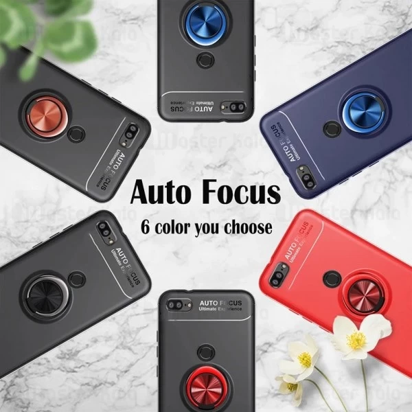 قاب ژله ای طرح چرم انگشتی Huawei Honor 9 Lite Becation A.F Magnetic Ring