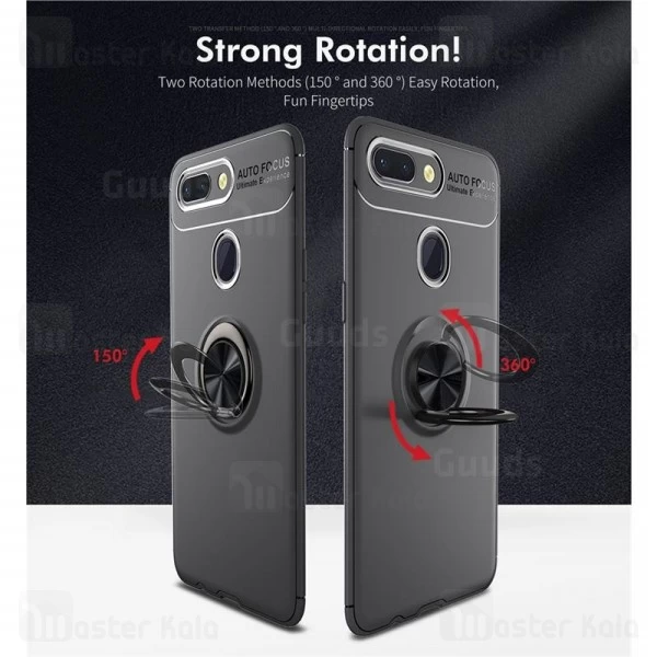 قاب ژله ای طرح چرم انگشتی Huawei Honor 9 Lite Becation A.F Magnetic Ring