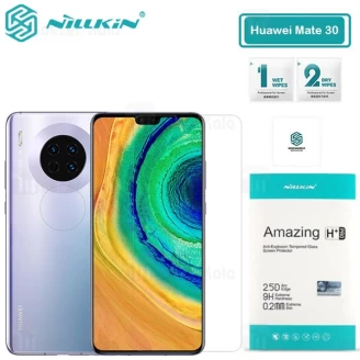 محافظ صفحه شیشه ای نیلکین هواوی Huawei Mate 30 Nillkin H+ Pro + محافظ لنز