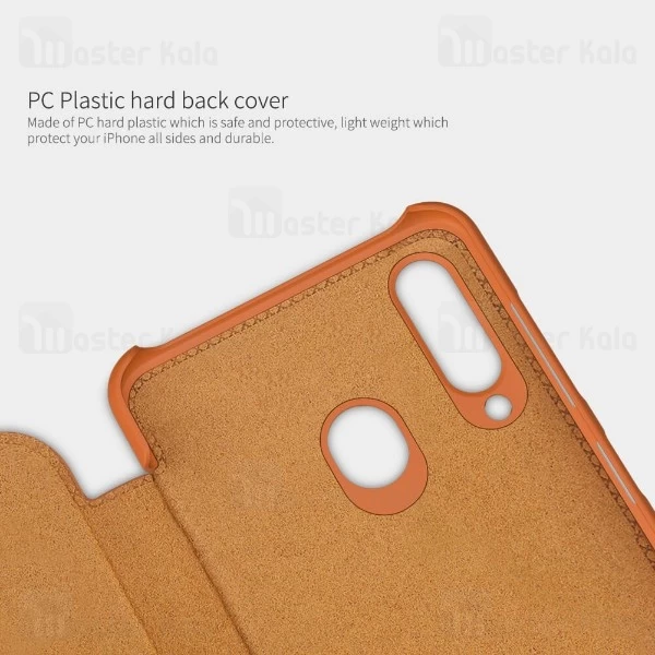 کیف چرمی نیلکین سامسونگ Samsung Galaxy A60 2019 / A606 Nillkin Qin Leather Case