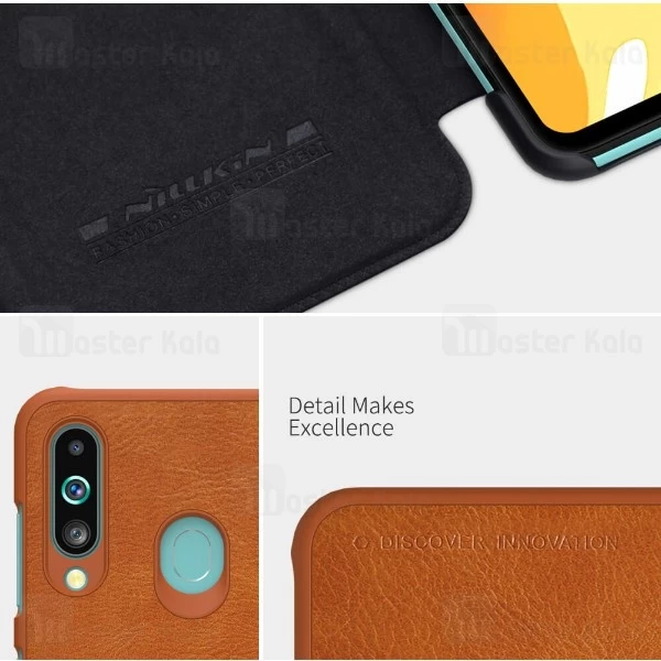کیف چرمی نیلکین سامسونگ Samsung Galaxy A60 2019 / A606 Nillkin Qin Leather Case
