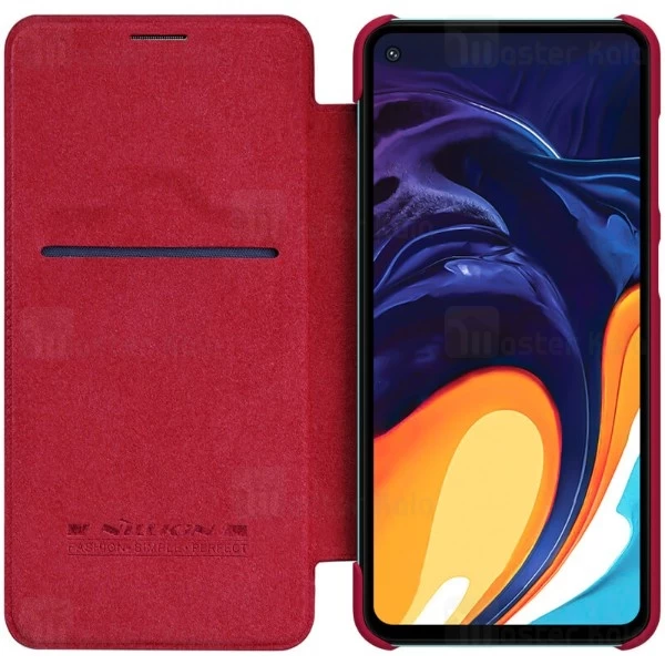کیف چرمی نیلکین سامسونگ Samsung Galaxy A60 2019 / A606 Nillkin Qin Leather Case