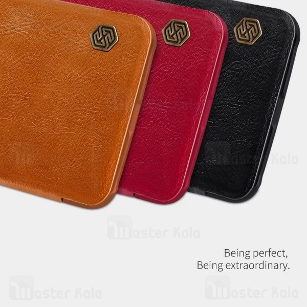 کیف چرمی نیلکین سامسونگ Samsung Galaxy A60 2019 / A606 Nillkin Qin Leather Case