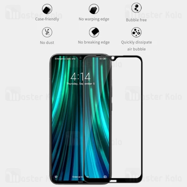 محافظ صفحه شیشه ای تمام صفحه تمام چسب نیلکین Xiaomi Redmi Note 8 XD CP+ Max